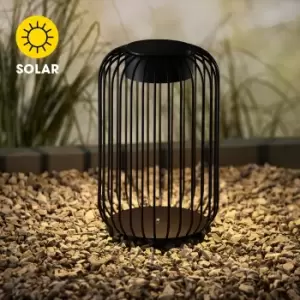 Vogue Dast Outdoor Solar Floor Light Black