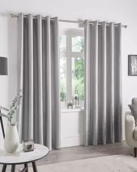 Cotton Traders Thermal Blockout Curtains in Grey