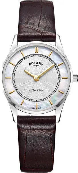 Rotary Watch Ultra Slim Ladies D - White RTY-947