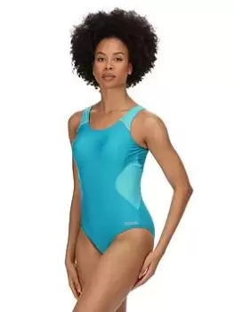 Regatta Active Swimsuit, Turquoise, Size 16, Women