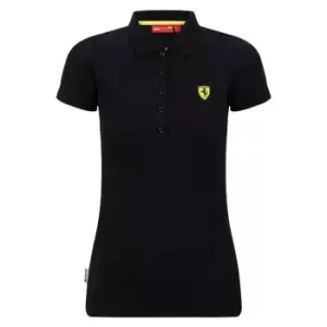 2022 Ferrari Scuderia Classic Polo Black - Womens