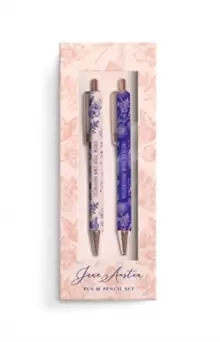 Jane Austen: Floral Pencil and Pen Set