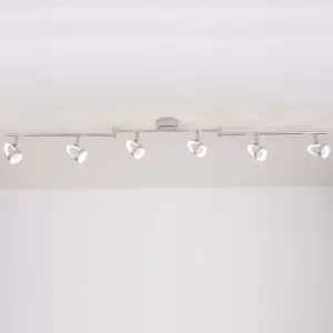 Led 6 Way Adjustable Bar Ceiling Spotlights Modern Lighting Adjustable Lights Warm White (3000K)