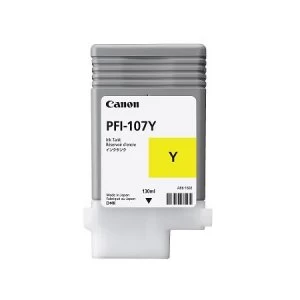 Canon PFI107 Yellow Ink Cartridge