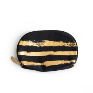 Large Rosanna Brush Stroke Gold Cosmetic Bag