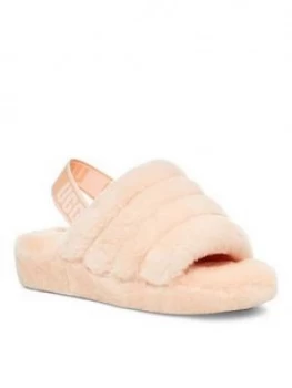 UGG Fluff Yeah Slide Slipper, Scallop, Size 5, Women