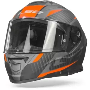 LS2 FF800 Storm Racer Matt Titanium Fluo Orange L