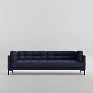 Swoon Landau House Weave 3 Seater Sofa - 3 Seater - Navy