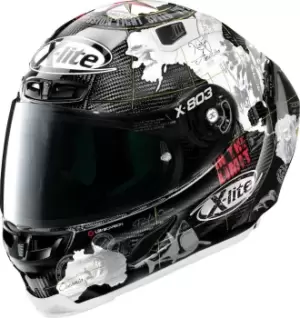 X-Lite X-803 RS Ultra Carbon Replica C.Checa Helmet, grey-white, Size S, grey-white, Size S