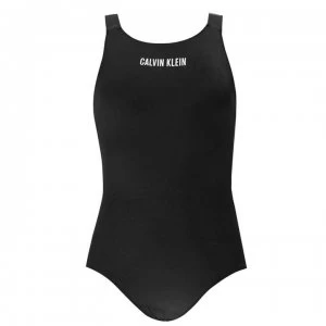 Calvin Klein Logo Swimsuit - Black