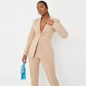 Missguided Tailored Skinny Blazer - Neutral