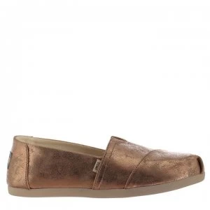 Toms Metallic Alpa Canvas Shoes - Gold