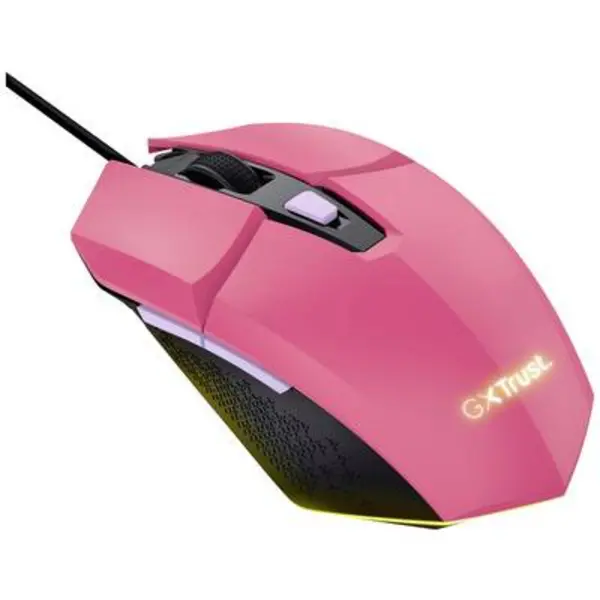 Trust Trust GXT109P FELOX Gaming mouse Corded Optical Pink 6 Buttons 6400 dpi Backlit 25068