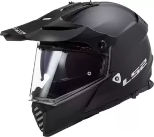 LS2 MX436 Pioneer Evo Motocross Helmet, black, Size L, black, Size L