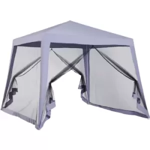 Outsunny Outdoor Gazebo Canopy Tent w/ Mesh Screen Walls