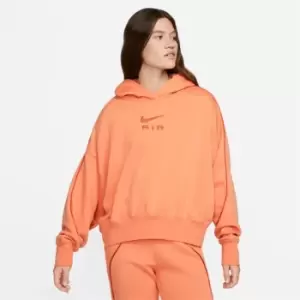 Nike Air Fleece Hoodie Womens - Orange