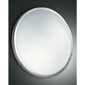 Fabas Luce Plaza LED Panels Satin Nickel Glass, IP41