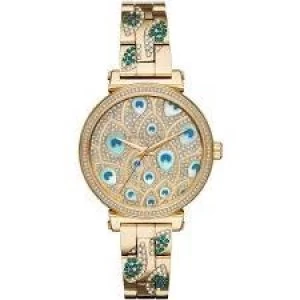 Michael Kors Ladies Sofie Gold Plated Watch - MK3945