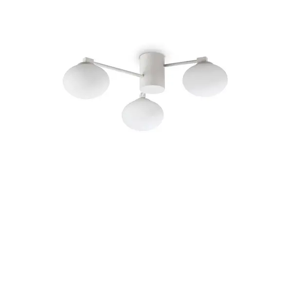 Hermes 3 Light 60cm Globe Ceiling Light White