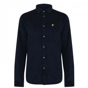 Lyle and Scott Needle Corduroy Shirt - Dark Navy Z271