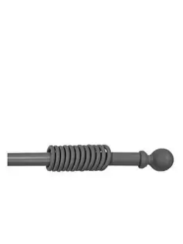 Galloway Ball Finial 28Mm Curtain Pole In Grey