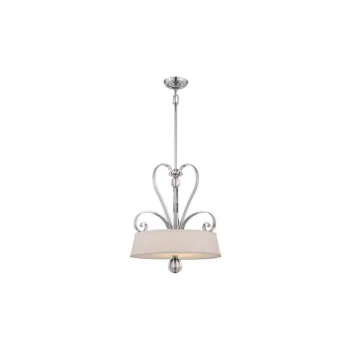 Elstead - Madison Manor - 4 Light Ceiling Pendant Imperial Silver, E27