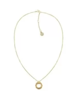 Tommy Hilfiger 2780605 Hardware Gold Tone Pendant Necklace