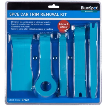 07922 5 Piece Car Trim Removal Set - Bluespot