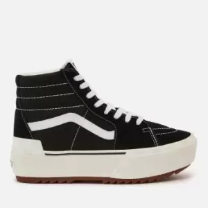 Vans Ua Sk8-Hi Stacked, (Suede/Canvas) Black/Blanc De Blanc, size: 7, Unisex, Trainers, VN0A4BTW5ZN1