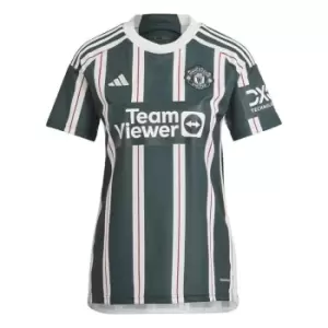adidas Manchester United Away Shirt 2023 2024 Womens - Green