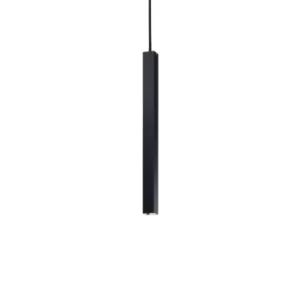 Ultrathin LED 1 Light Ultra Slim Ceiling Pendant Black