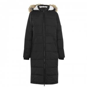 SoulCal Extreme Long Padded Jacket Ladies - Black