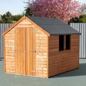 Shire Overlap 8' x 6' Value Shed With Window and Double Door