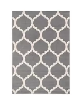 Everyday Creation Grey Trellis Rug