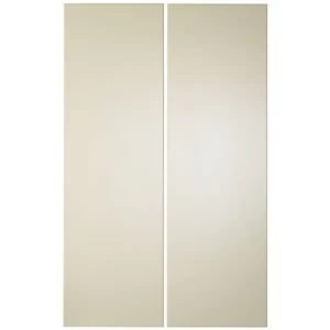 Cooke Lewis Raffello High Gloss Cream Larder door W300mm Set of 2