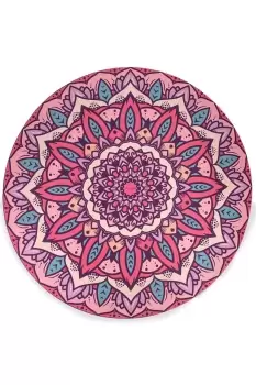 Round Mandala Yoga Mat - 139cm Diameter