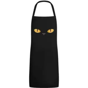 Grindstore Unisex Adult Curious Kitten Full Apron (One Size) (Black) - Black