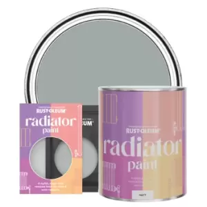 Rust-Oleum Radiator Paint, Matt Finish - Pitch Grey - 750ml