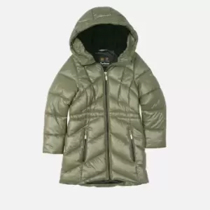 Barbour International Girls Salta Quilt Jacket - Dusky Khaki - L (10-11 Years)