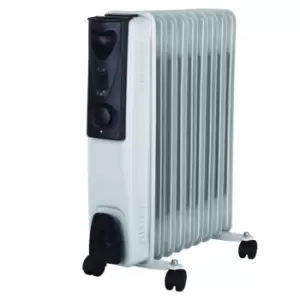 2000w Freestanding 2kw 9 Fin Oil Filled Radiator / Heater with Thermostat