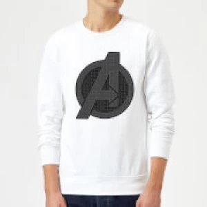 Avengers Endgame Iconic Logo Sweatshirt - White - L