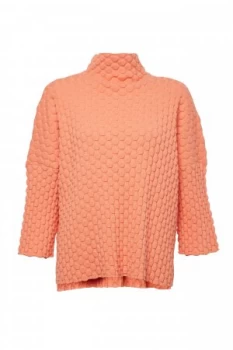 French Connection Mona Mozart Oversized Knit Jumper Coral