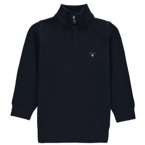 Gant Shield Zip Top - Navy 433