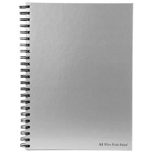 Pukka Pad Silver Ruled Wirebound Notebook 160 Pages A4 WRULA4 Pack of 5