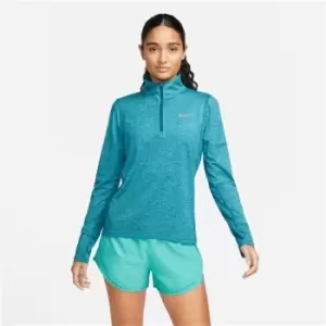 Nike Dri Fit Element Half Zip Top Ladies - Blue