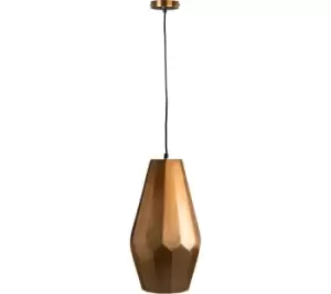 INTERIORS by Premier Aluminium Large Pendant Ceiling Light - Copper