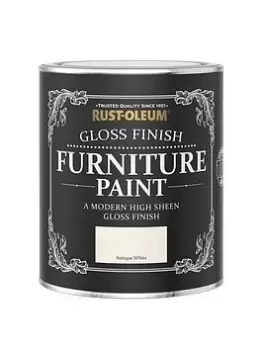 Rust-Oleum Gloss Furniture Paint Antique White 750Ml