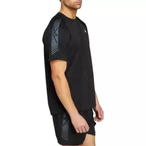 Asics Mens Icon SS Running Top - Black