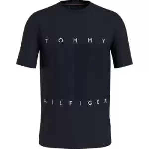 TOMMY HILFIGER Monogram Logo Flag T-Shirt - Blue