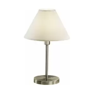 Kolarz HILTON - Lifestyle Fabric Tapered Shade Table Light Matt Nickel, 1x E27